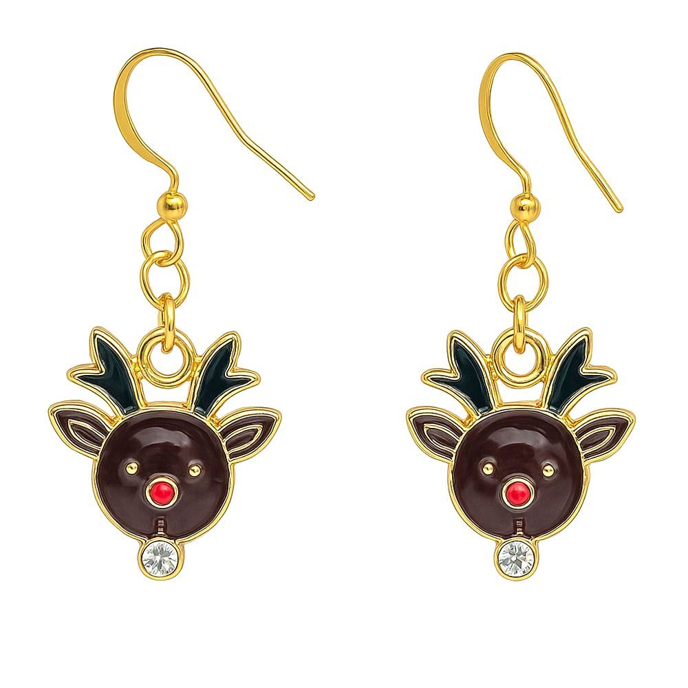 Reindeer Earrings Fashion Jewelry Dangle Earrings Holiday Christmas animal